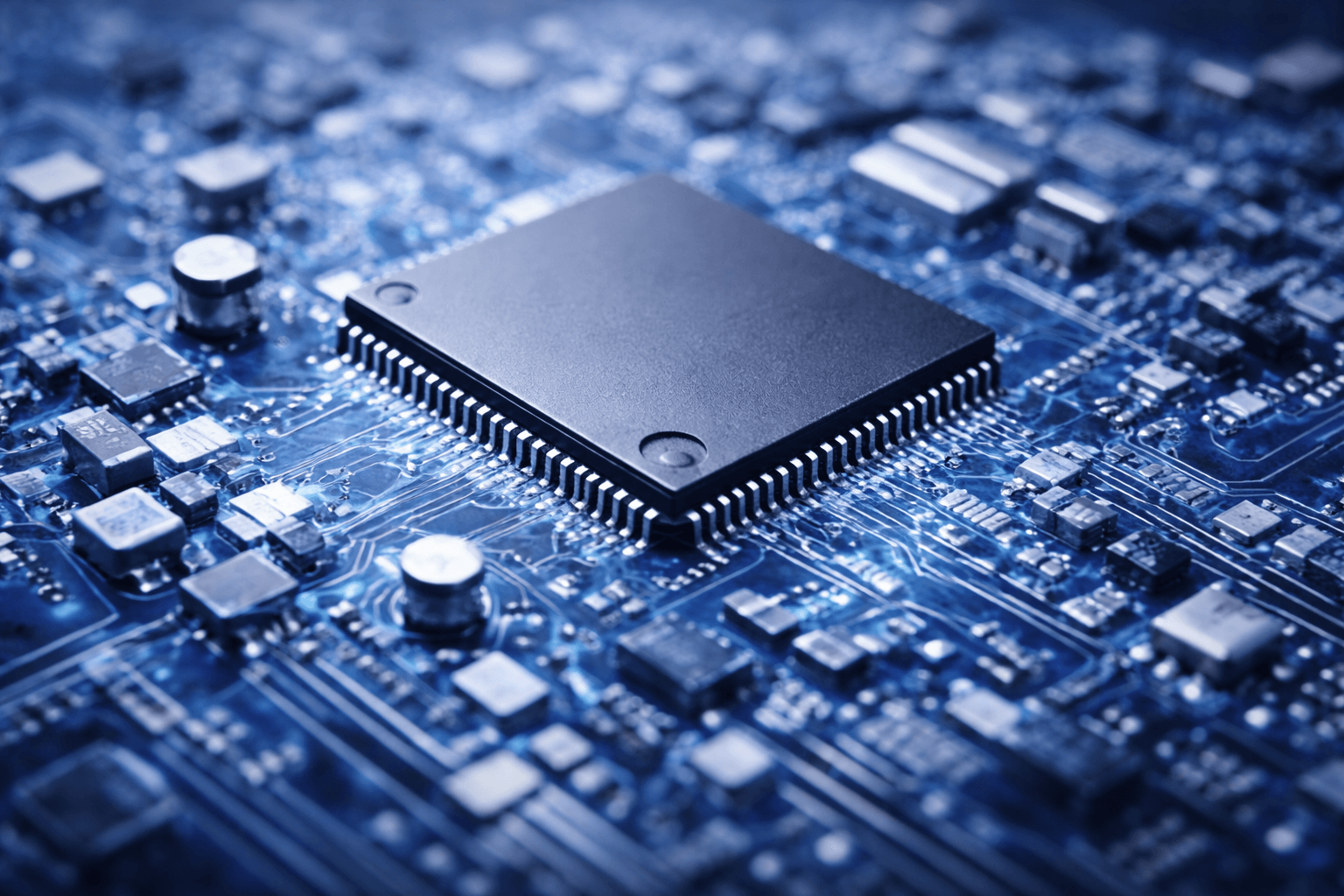 Integrated circuit close up